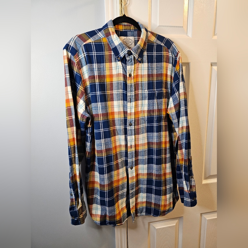 Mens Flannel Button Down Shirt